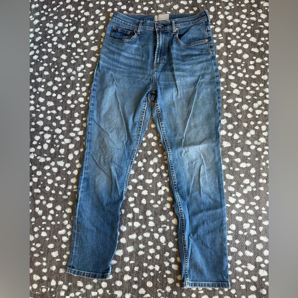 Everlane High Waist Straight Jeans